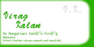 virag kalan business card